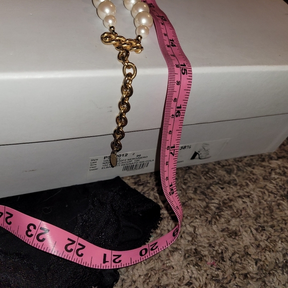 VTG Carolee Pearl & golden chain link necklace - Picture 12 of 12